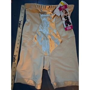 Maidenform Hi-Waist Thigh Slimmer. Beige in Color. Sz. Medium.